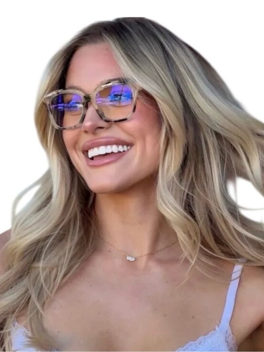 DIFF Eyewear Women Eyeglasses Frames Bella Tortoise As Is Glasses Lenses Left In